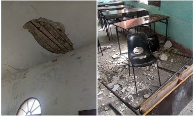 Estudiantes heridos tras colapso parcial del techo en una secundaria de Caibarién