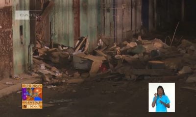 Extraen cuerpo del tercer fallecido en el derrumbe en La Habana Vieja