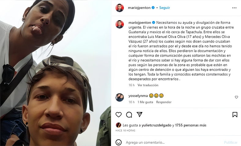 Jóvenes migrantes cubanos desaparecidos de Guatemala a México