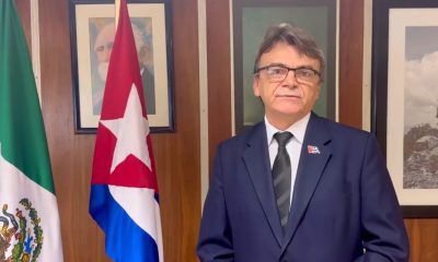 Miguel Ángel Moreno Carpio, cónsul de la embajada de Cuba en México ofrece actualización del estado de los migrantes cubanos. (Captura de pantalla: Minrex - Twitter)