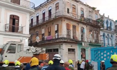 Muere un cubano y dos están atrapados bajo los escombros en derrumbe en La Habana Vieja