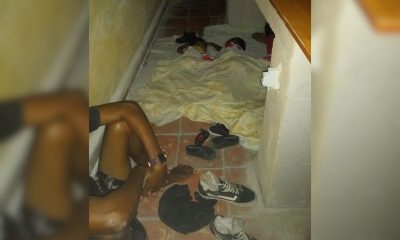 Niños damnificados por derrumbe en La Habana Vieja duermen en el suelo