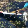 Piloto varado casi ocho horas en los Everglades tras la caída de su avioneta (1)