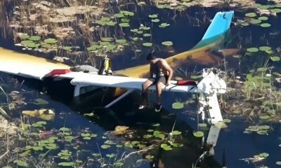 Piloto varado casi ocho horas en los Everglades tras la caída de su avioneta (1)