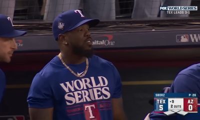 Adolis García y Chapman son campeones de la Serie Mundial en el primer título de los Rangers de Texas