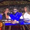 Anuel AA aparece en un partido de la NBA con su nueva novia