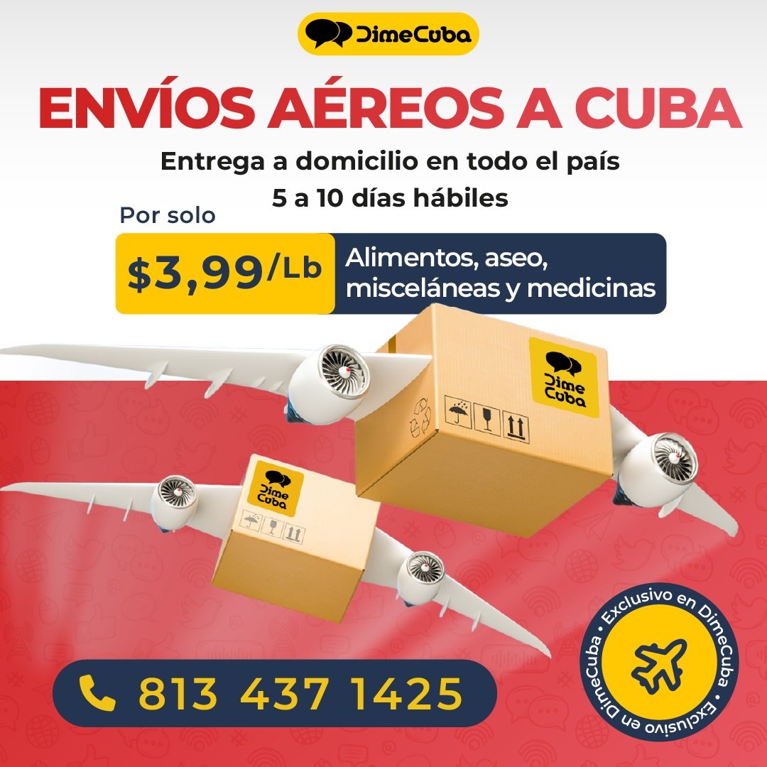 Anuncian promoción de envío aéreo de libras a toda Cuba
