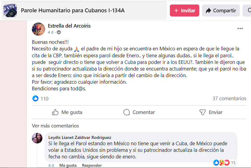 Cambiar la dirección en la aplicación del parole humanitario afecta la fecha de solicitud
