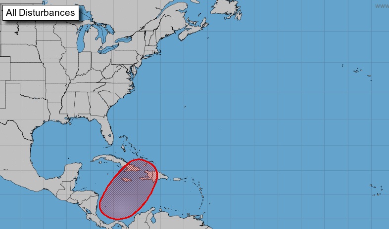 Centro Nacional de Huracanes alerta sobre posible formación ciclónica en el Caribe