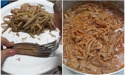 Cubana usa cáscara de plátano en lugar de carne para prepara ropa vieja