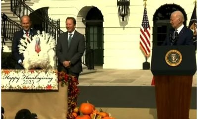 Biden celebró sus 81 años con el indulto presidencial del pavo de Acción de Gracias