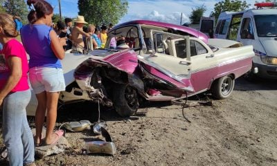 Accidente mortal con almendrón de Gran Car en Las Tunas