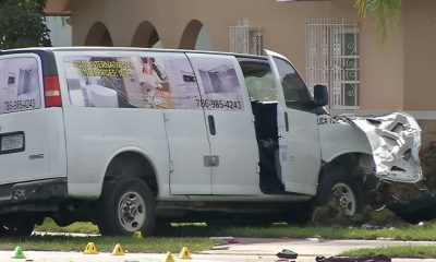 Aparatoso accidente deja a dos jóvenes cubanos heridos en el suroeste de Miami-Dade (1)