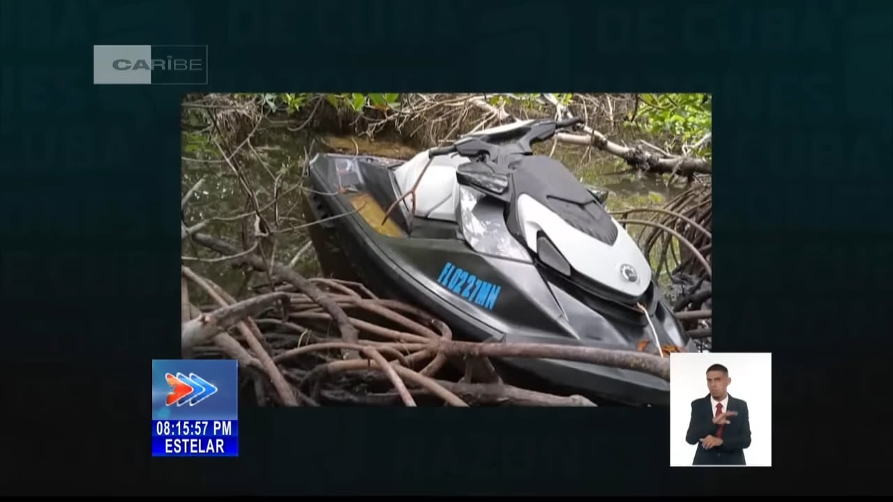 Cubano procedente de la Florida llega con armas en una moto acuática, según el Minint