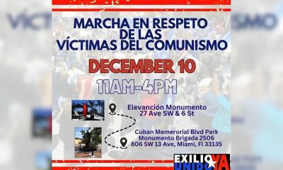 Cubanos en el exilio marchan por las víctimas del comunismo en 11 países (1)