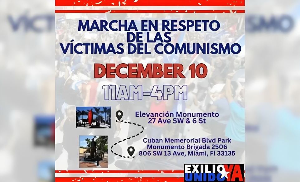 Cubanos en el exilio marchan por las víctimas del comunismo en 11 países (1)