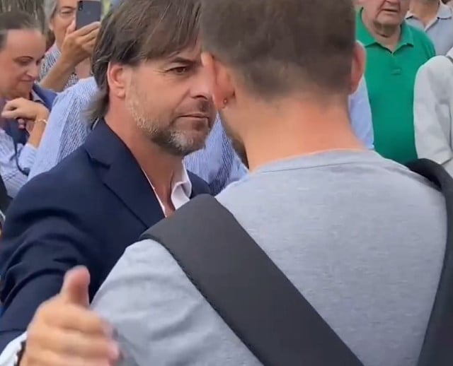 Frank el Mákina conoce al presidente de Uruguay Luis Lacalle Pou