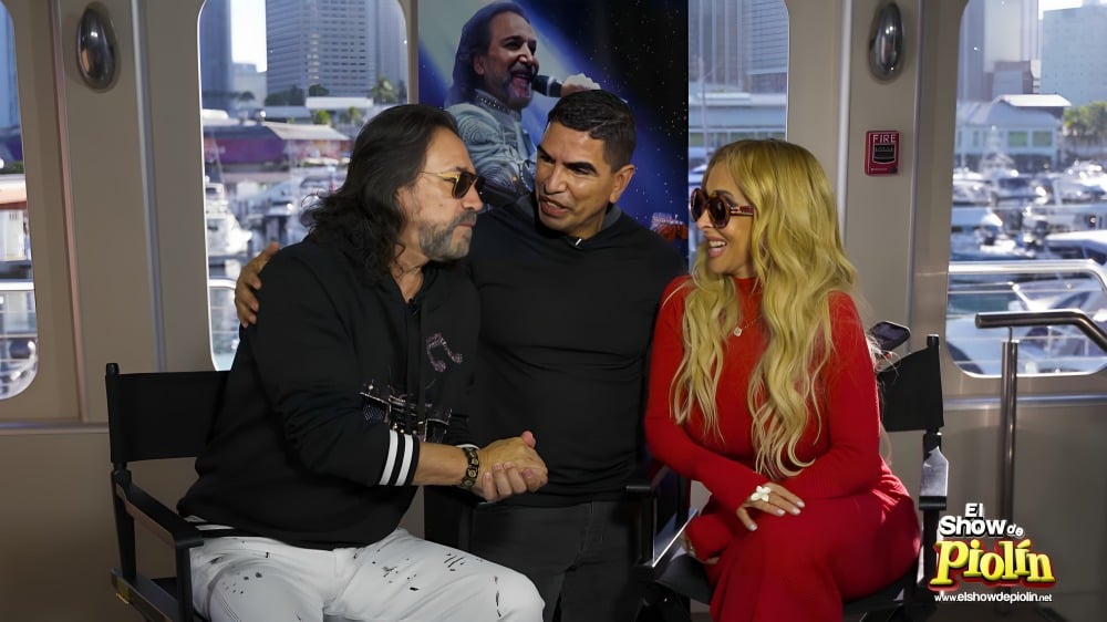 Marco Antonio Solís y su esposa cubana Cristy