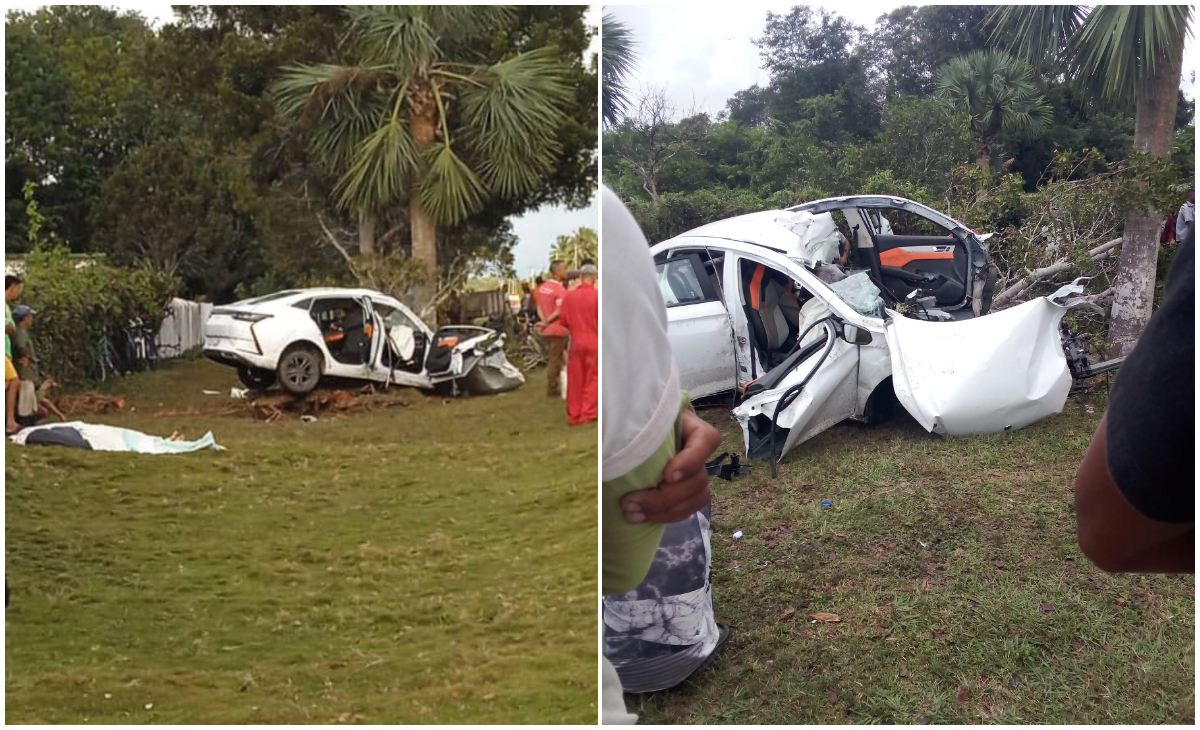 Tres muertos y una embarazada en estado grave por accidente de tránsito en Ciénaga de Zapata