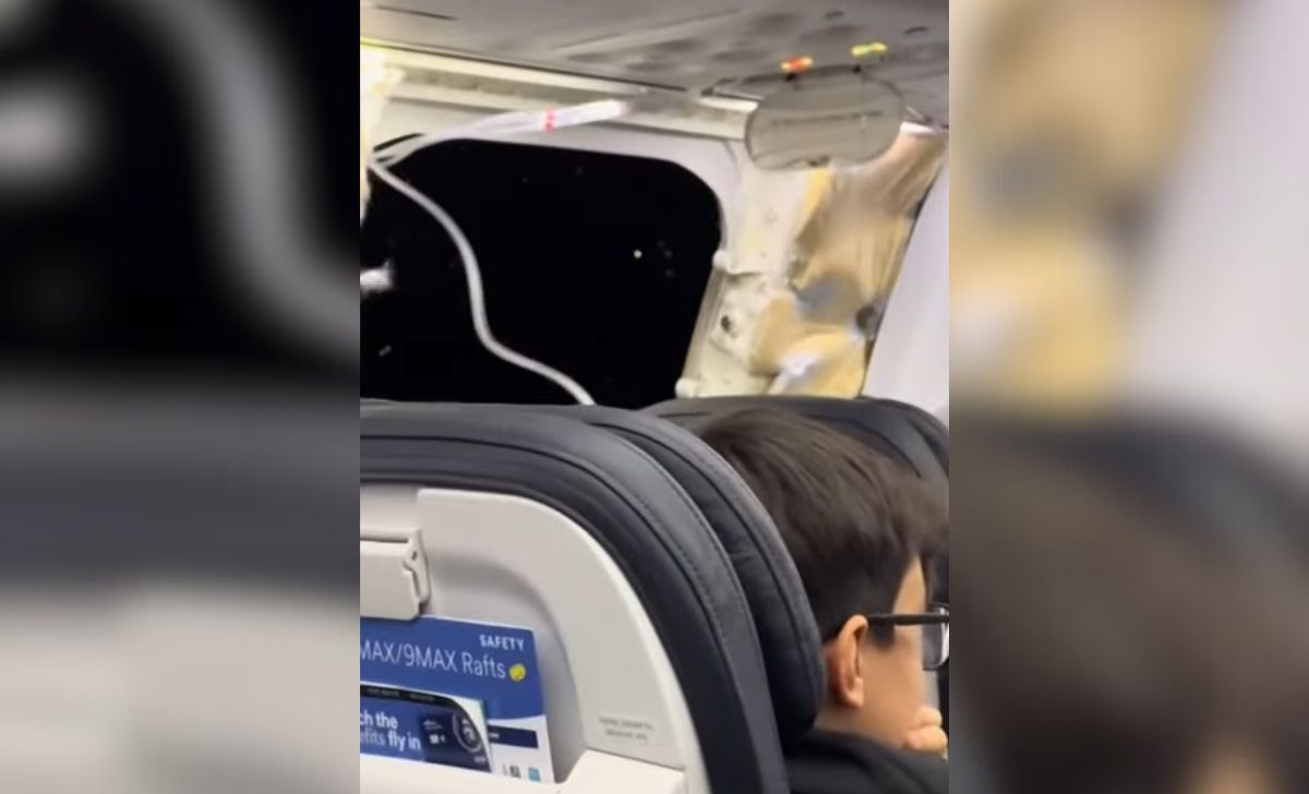 Aeronave de Alaska Airlines pierde una ventana y parte del fuselaje en pleno vuelo