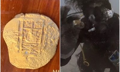 Buzo encuentra moneda de oro de casi 100 mil dólares en los cayos de la Florida