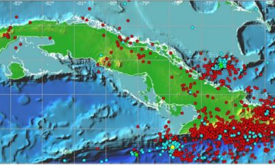 El territorio cubano registró un total de 7.475 sismos durante el año 2023