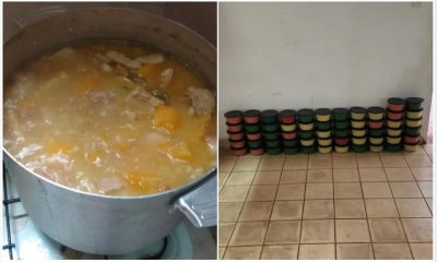 Joven cubana reparte caldosa a personas vulnerables en La Habana (1)