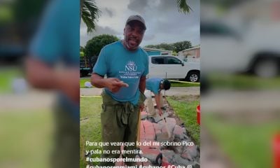 Joven cubano recibido con pico y pala en Miami ya trabaja con su tío (1)