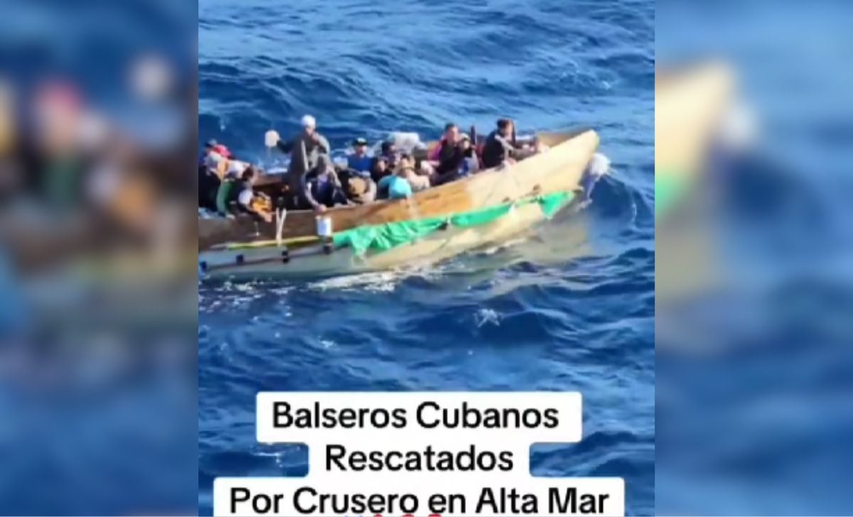 Balseros cubanos a la deriva son rescatados por un crucero de Carnival