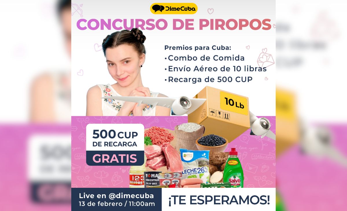 Concurso de piropos ofrece premios en comida, recargas y envíos para Cuba