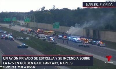 Dos muertos tras accidentado aterrizaje de una avioneta en la I-75 cerca de Naples