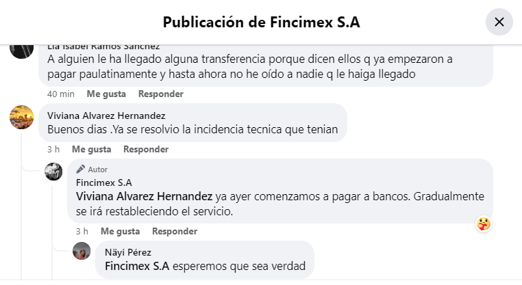 Fincimex informa del restablecimiento gradual de las remesas a Cuba