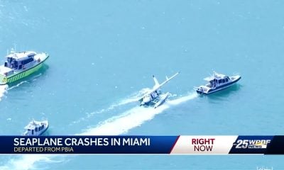 Hidroavión se estrella con siete pasajeros en el mar cerca de PortMiami