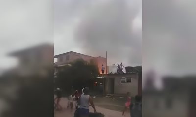 Incendio devasta una vivienda en un reparto de Santiago de Cuba (1)