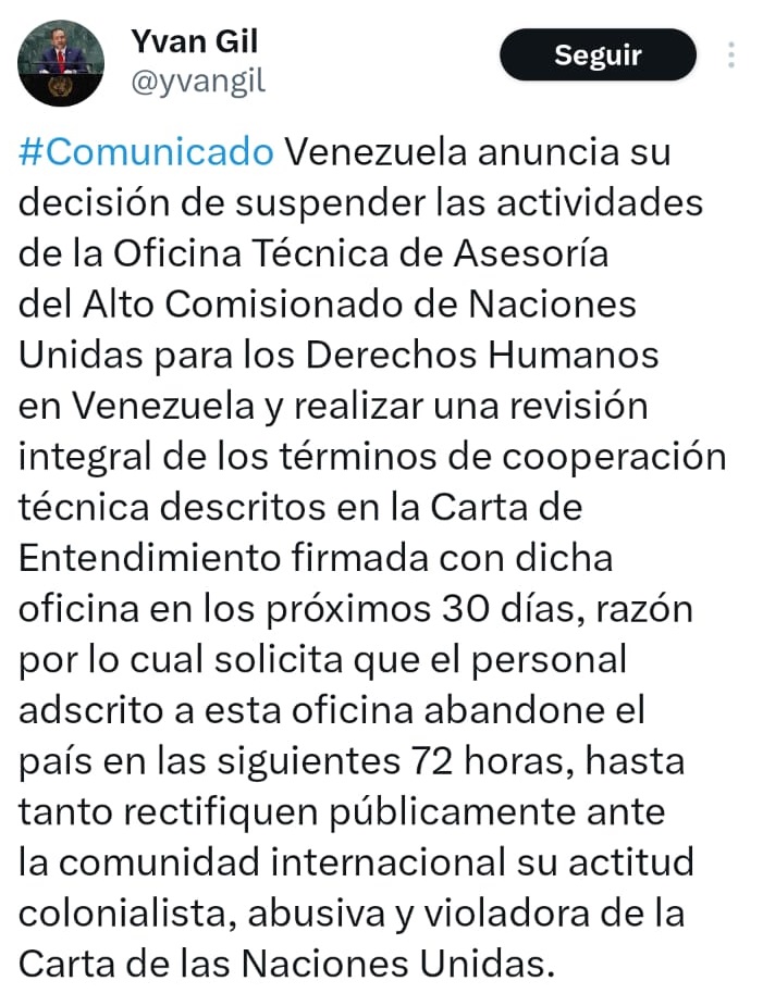 Nicolás Maduro expulsa de Venezuela a la oficina de derechos humanos de la ONU4