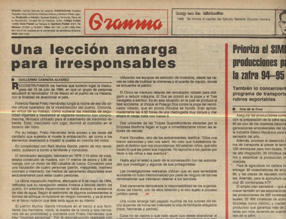 Una lección amarga para irresponsables