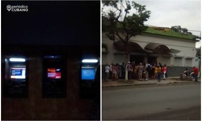 “El sistema bancario no funciona, me pasé la mañana entera haciendo cola para coger el dinero del salario y de la jubilación”. (Foto © Periódico Cubano)