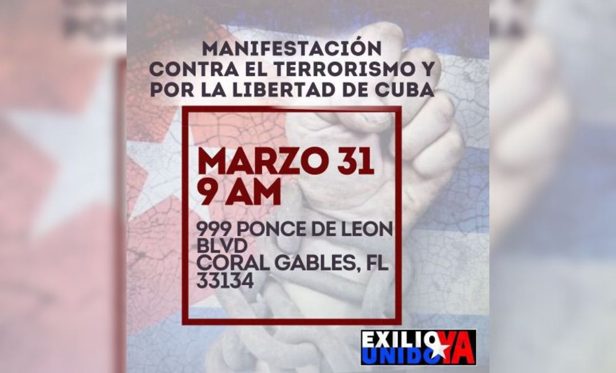 Convocan a protesta en Coral Gables por la libertad de Cuba