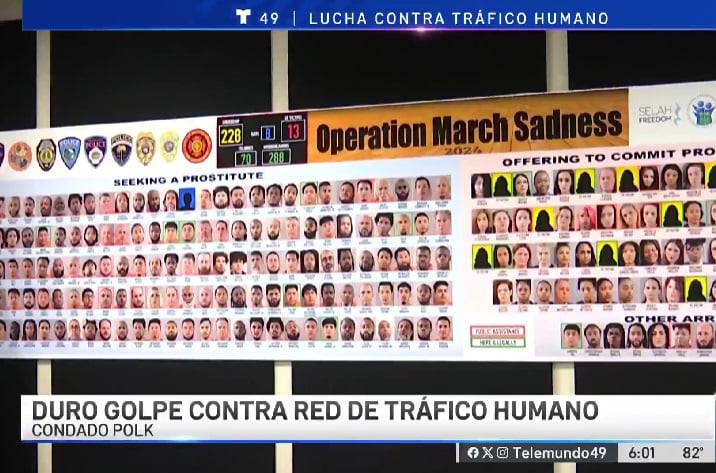 Cubanos detenidos en operativo contra tráfico de personas en el condado de Polk