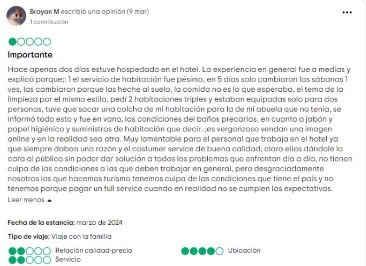 Denuncian la pésima atención en el Hotel Arenas Blancas de Varadero 3
