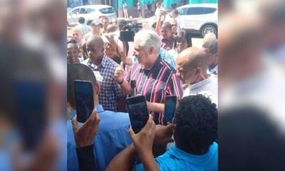 Díaz-Canel visita Santiago de Cuba tras manifestaciones por apagones y falta de comida