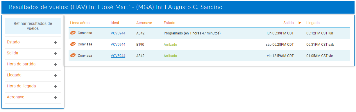 Vuelos a Nicaragua desde Cuba siguen activos en aerolíneas comerciales