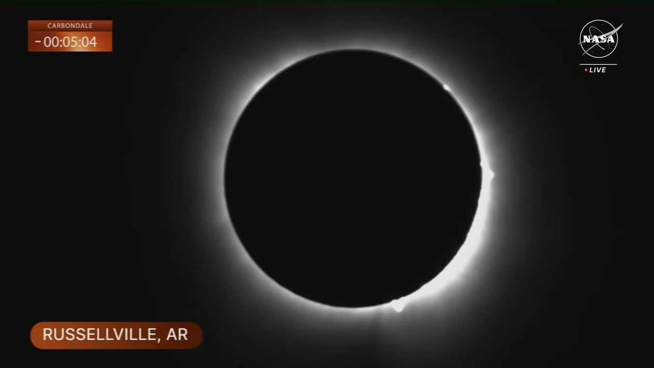 Así se observó el eclipse solar en Estados Unidos, México y Canadá