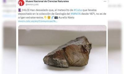 El “meteorito de Cuba” no es una roca proveniente del espacio