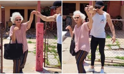 Abuela cubana viral y su nieto Ariel Ramos