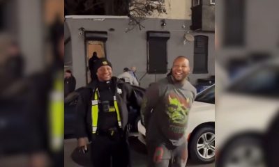 Viralizan momento de cuando un policía arresta a su gemelo en Filadelfia