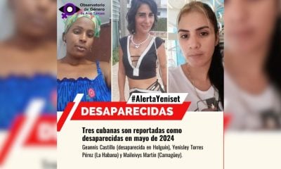 Alas Tensas reporta la desaparición de tres mujeres en La Habana, Holguín y Camagüey