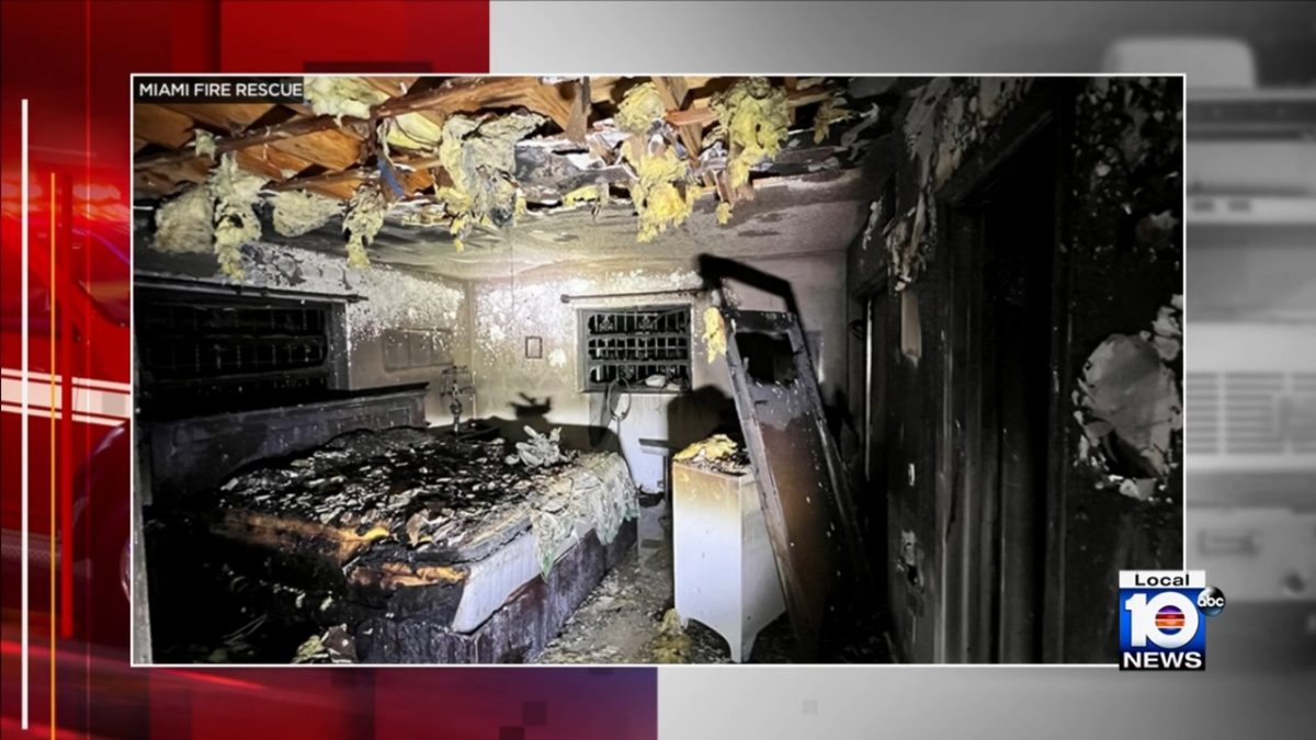 Anciano de 65 años sufre quemaduras por incendio en La Pequeña Habana
