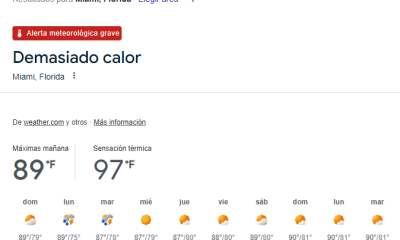 Calor en Miami