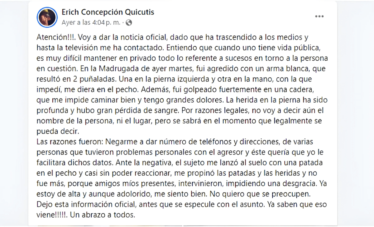 Erich Concepción Quicutis